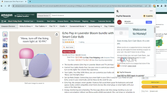 The Honey shopping extension on Amazon