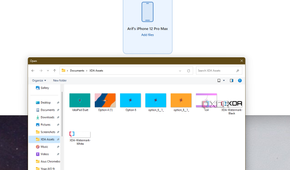 A screenshot of sending files over from a Windows 11 PC to an iPhone through Intel Unison