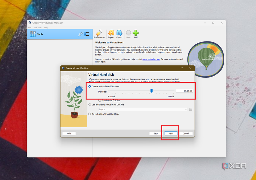 A screenshot of adjusting the cpus for Ubuntu on VirtualBox on WIndows 11