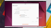 A screenshot of the username setup page for Ubuntu in VirtualBox