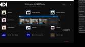 A screenshot of a PC running three OBSBOT Tail Air webcams in NDI mode