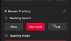 A sceenshot of the OBSBOT Tail Air PC app