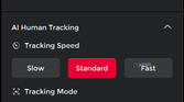 A sceenshot of the OBSBOT Tail Air PC app