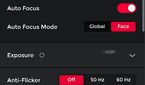 A sceenshot of the OBSBOT Tail Air PC app