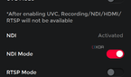 A sceenshot of the OBSBOT Tail Air PC app