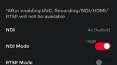 A sceenshot of the OBSBOT Tail Air PC app