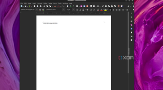 Creating a new document in LibreOffice