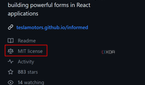A screenshot highlighting Tesla's MIT license