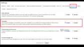 Template setting enabled in Gmail