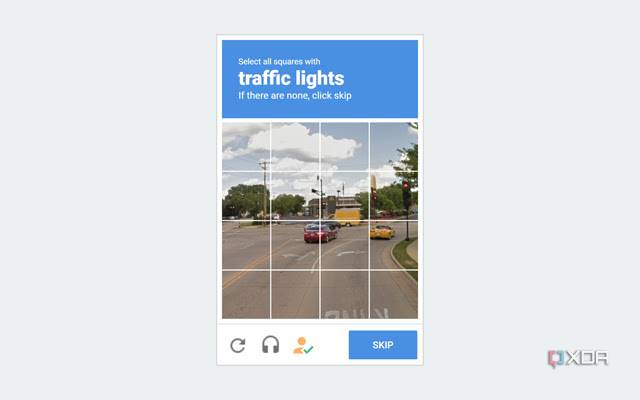 The Buster Captcha Extension in Google Chrome with a sample Captcha