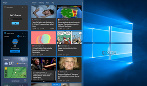 Screenshot of Windows 11 Widgets board with news form Microsoft Start