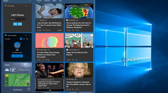 Screenshot of Windows 11 Widgets board with news form Microsoft Start