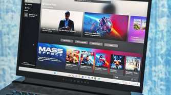 An image showing the Xbox app running on an Alienware laptop.