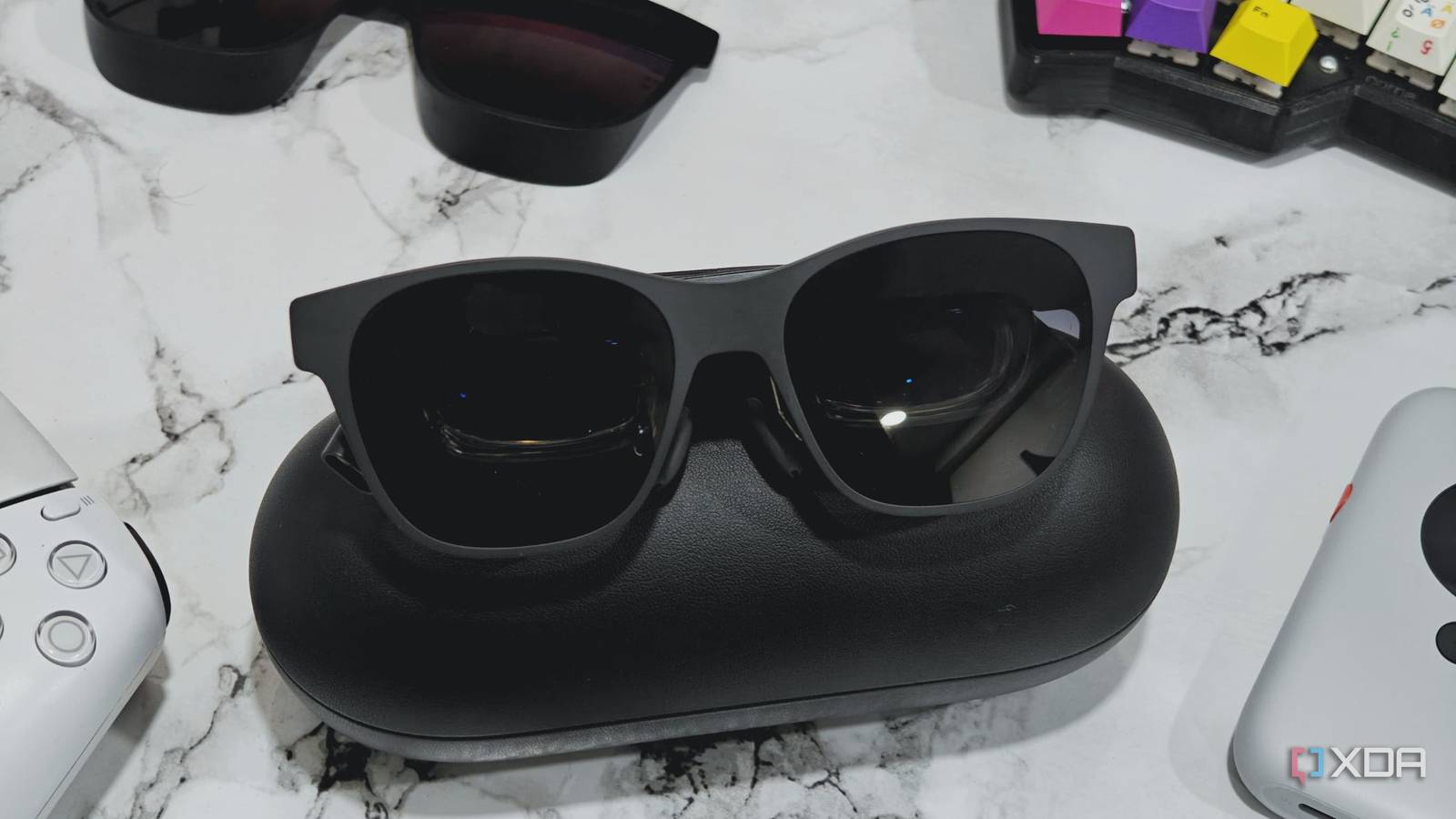 An image showing the XREAL Air 2 glasses on a table.