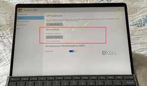 A photo of the Secure boot option in Windows 11 BIOS