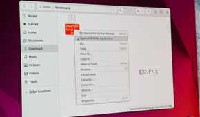 A photo of the extracting file archive in Ubuntu