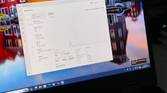 A photo of the battery life and uptime section in task manager on the MSI Prestige 16 AI Evo