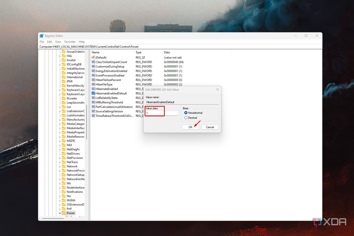 How to enable hibernate mode on Windows 11