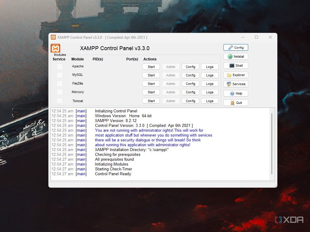 xampp download windows 11 pro