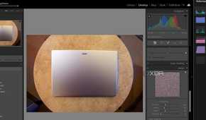 Acer Swift Go Lightroom Denoise running on GPU