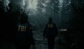A screenshot showing a scene from Alan Wake 2 with some god rays.