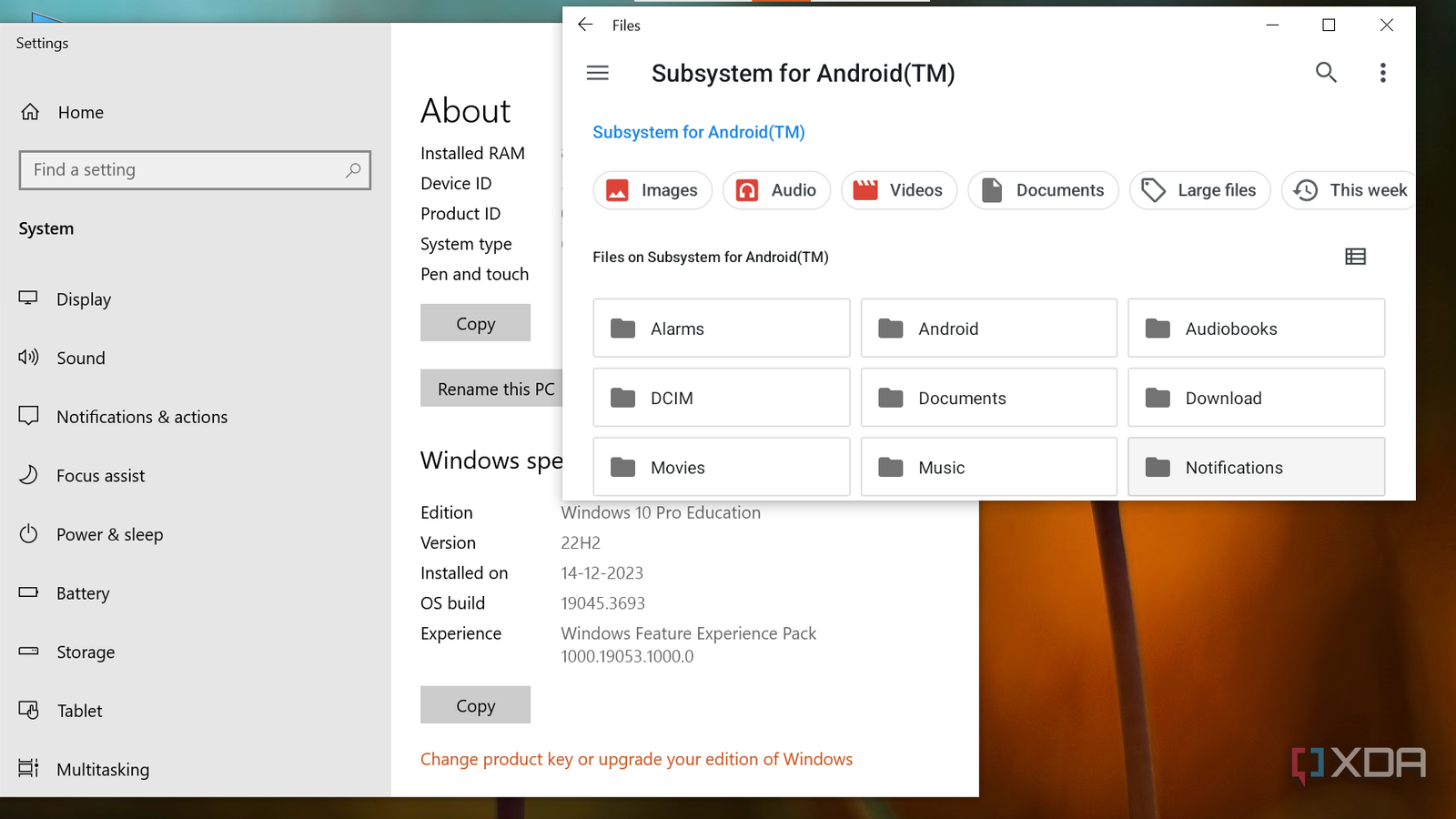 Windows App Android Menu How to port Windows Subsystem for Android to Windows 10