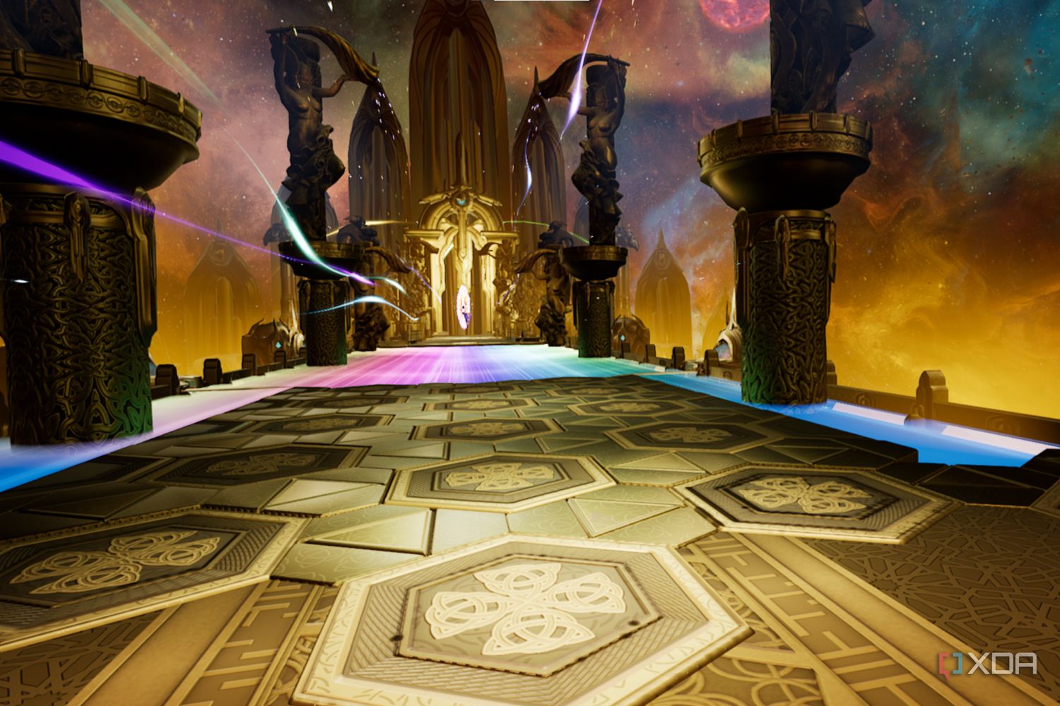 A screenshot of Asgard's Wrath running on the Meta Quest 2