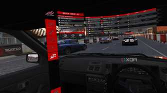 A screenshot of modded Assetto Corsa running on the Meta Quest 2