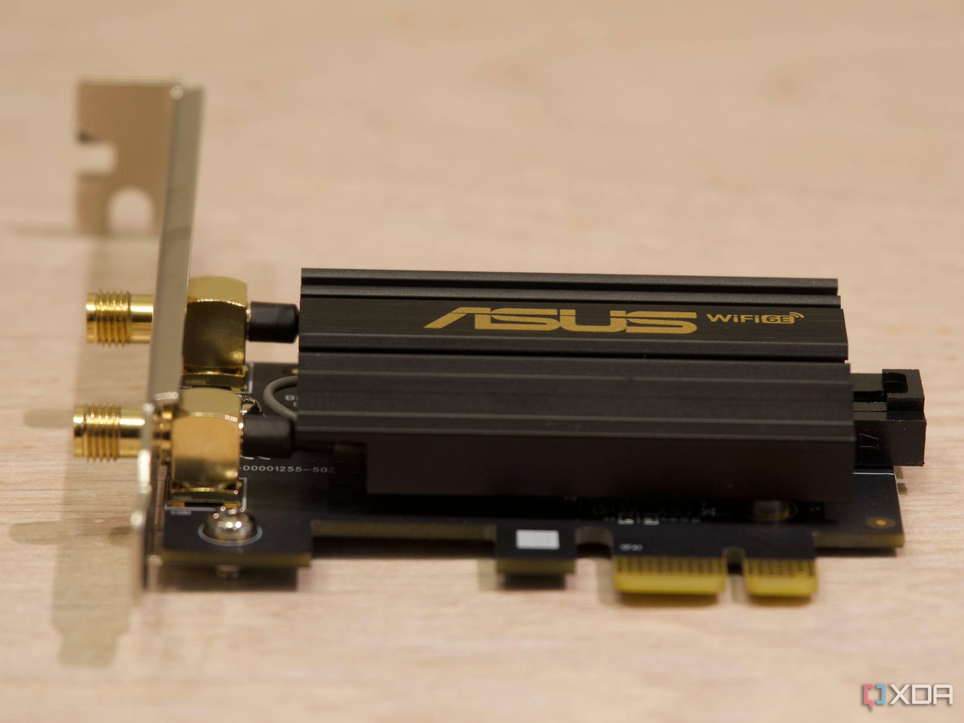 Asus PCE-AXE59BT PCIe x1 connection