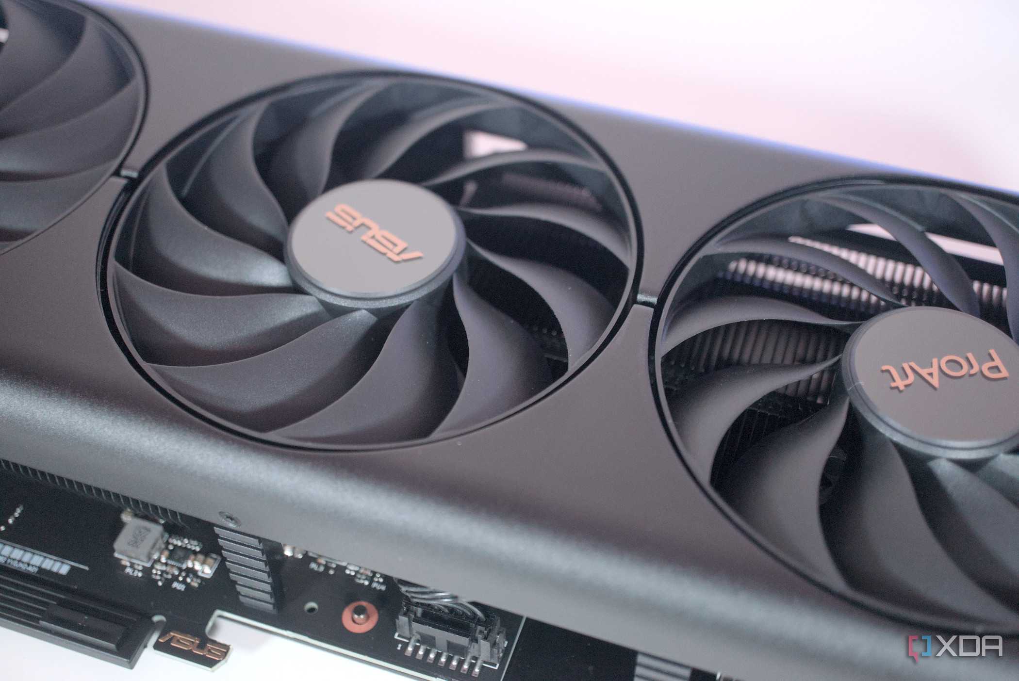An image of Asus GeForce RTX 4060 Ti discrete desktop GPU.