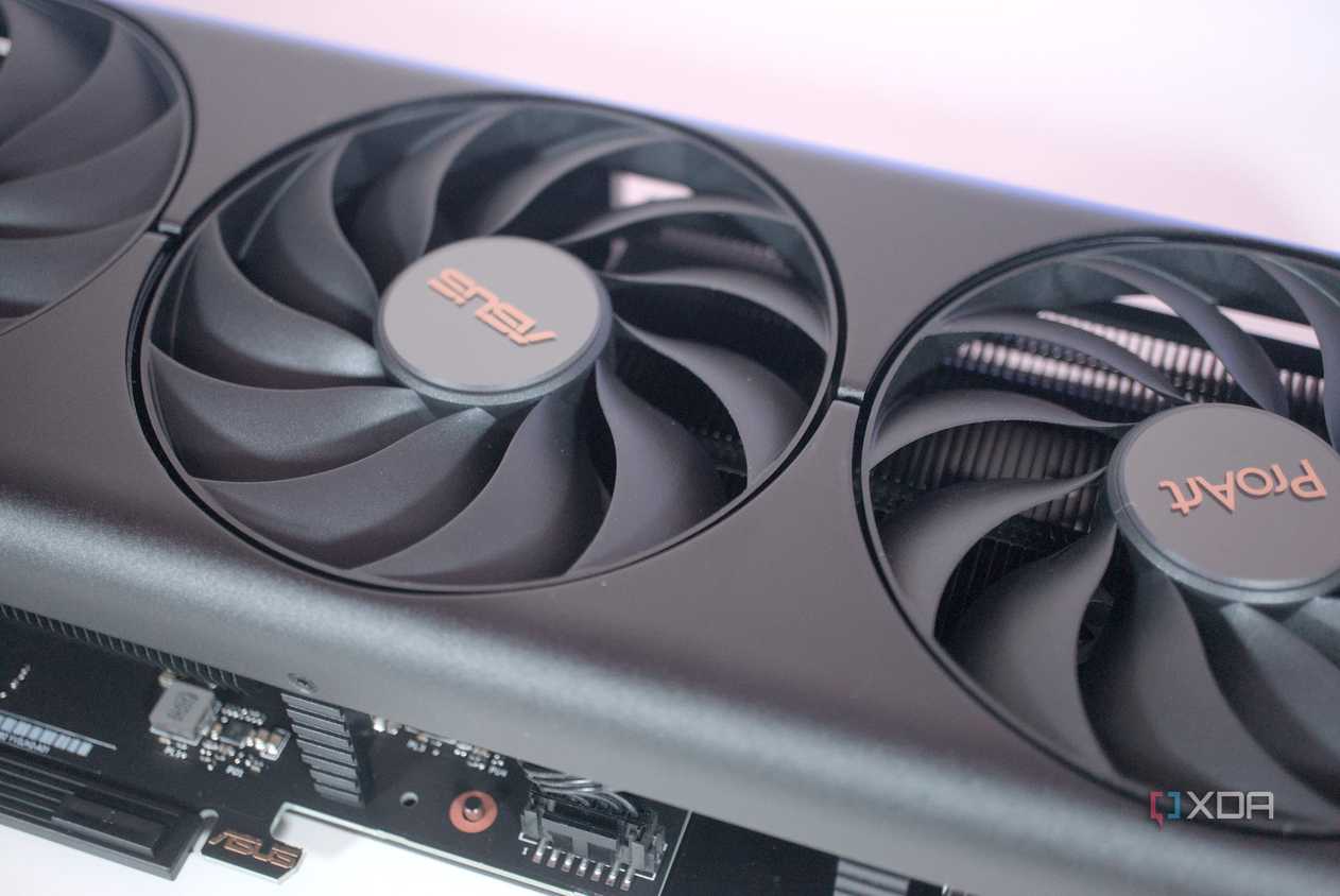 An image of Asus GeForce RTX 4060 Ti discrete desktop GPU.