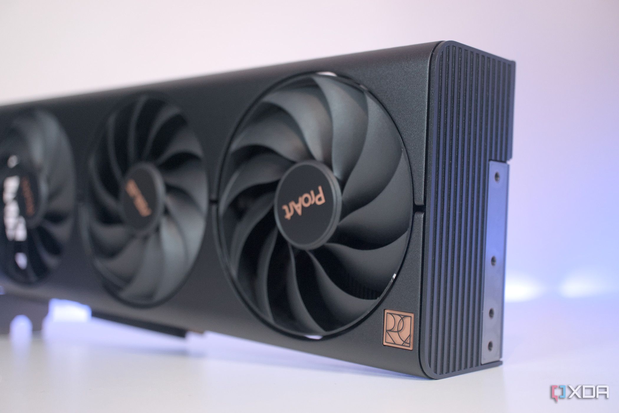 Front angled view of the Asus ProArt GeForce RTX 4060 Ti