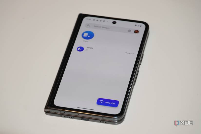 The messages list on the Beeper Mini app.