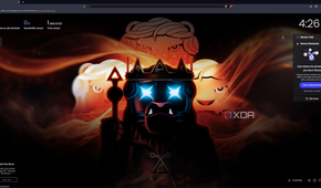 Screenshot of BRave browser's homepage displaying blocked ads and saved data