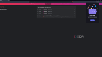 Screenshot of browser history in Brave