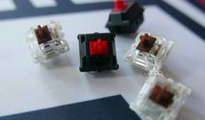 The Cherry MX2A brown and silent red switches