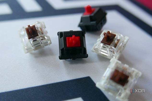 The Cherry MX2A brown and silent red switches