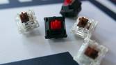 The Cherry MX2A brown and silent red switches