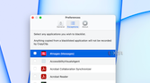 The option to blacklist an application in CopyClip.