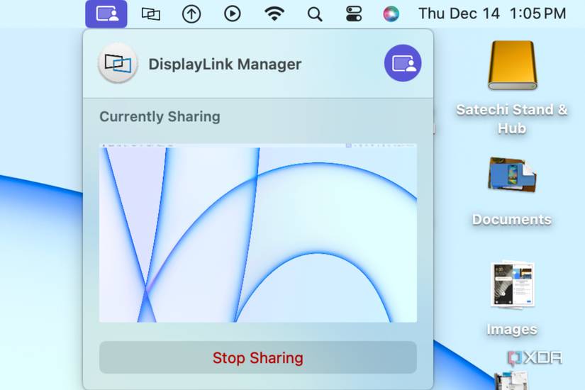 This is how DisplayLink virtualizes external displays on base Macs
