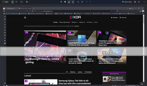 Screenshot of the Snipping Tool editing UI showing the ruler on the screenshot