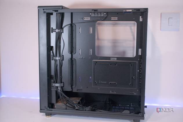 Behind the motherboard tray inside the Fractal Design North