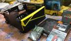 PC parts during a PC building process
