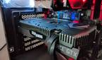 Close up of GTX 1660 Ti GPU inside a gaming PC