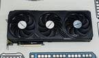 An image showing the Gigabyte GeForce RTX 4070 Ti Gaming OC GPU kept on a deskmat.