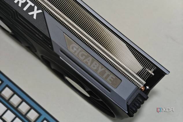 An image showing the Gigabyte logo on the GeForce RTX 4070 Ti Gaming OC GPU.