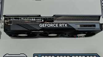 An image showing the side profile of the Gigabyte GeForce RTX 4070 Ti Gaming OC GPU.