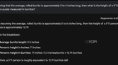 Google Bard measures a person in Burrito height