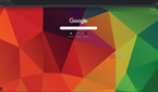 Screenshot of the default homepage in Google Chrome