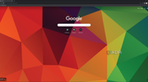 Screenshot of the default homepage in Google Chrome